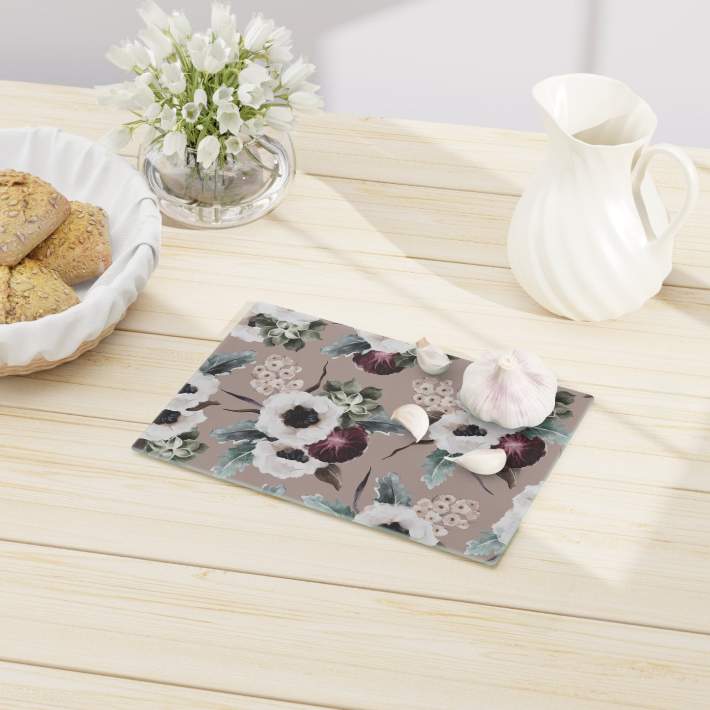 Hollyhock Cutting Board