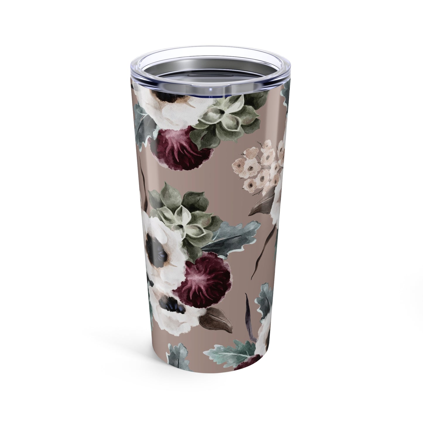 Hollyhock Garden Tumbler 20oz