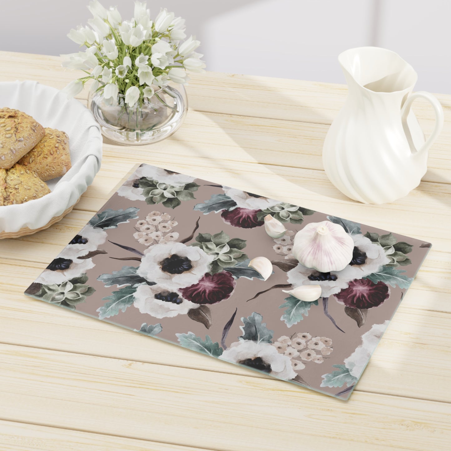 Hollyhock Cutting Board