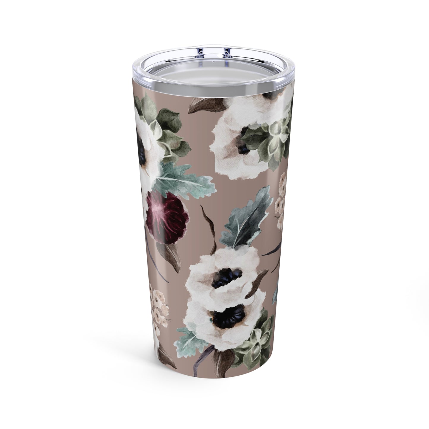 Hollyhock Garden Tumbler 20oz