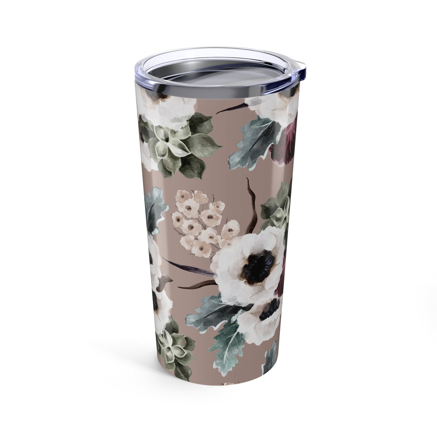 Hollyhock Garden Tumbler 20oz