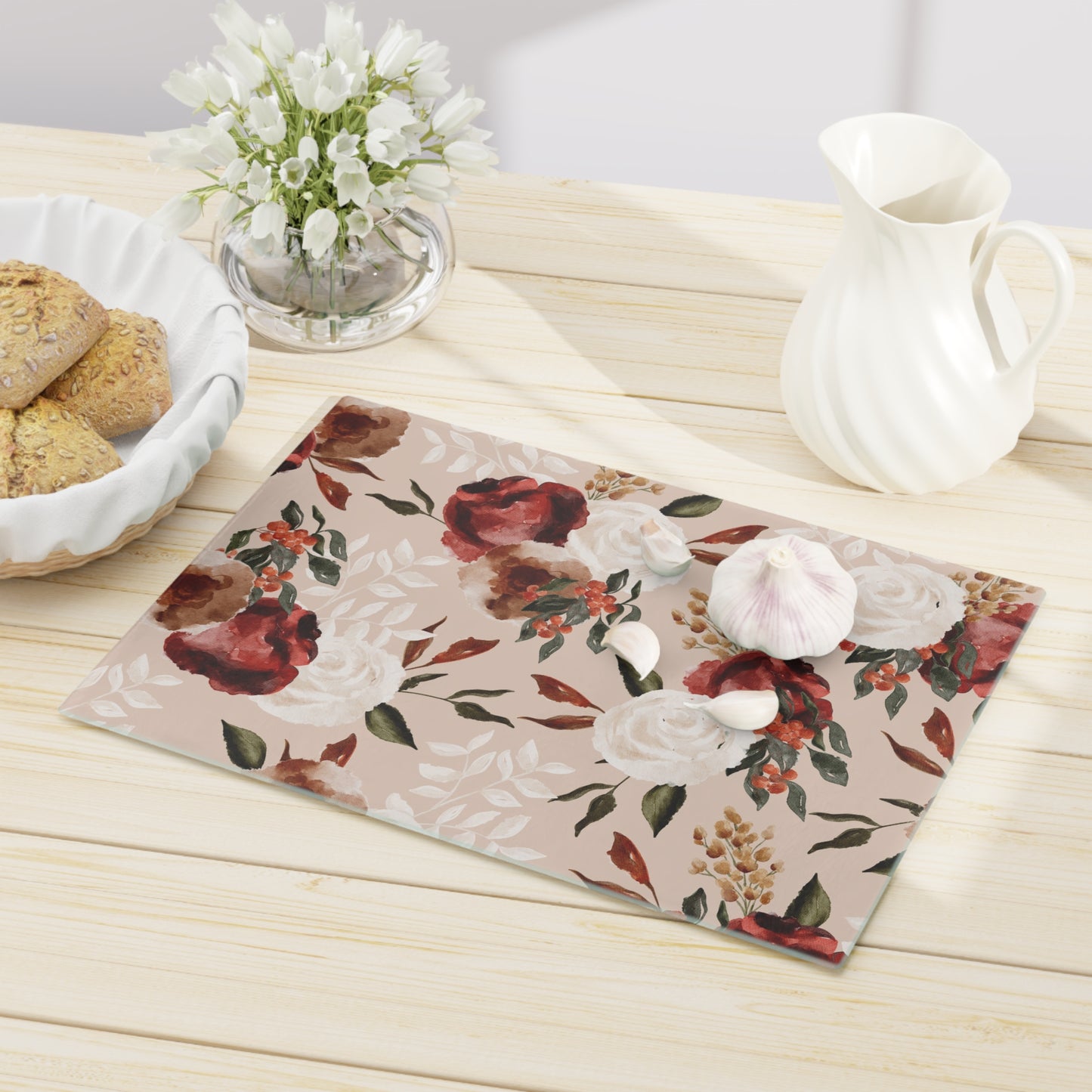 Fall Florals Cutting Board