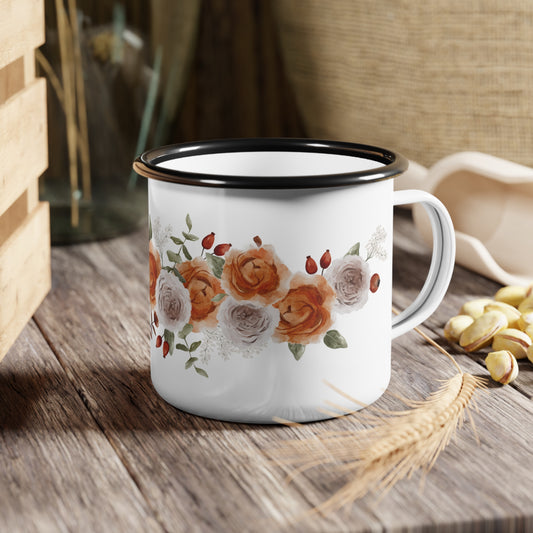 Autumn's Beauty Enamel Garden Mug