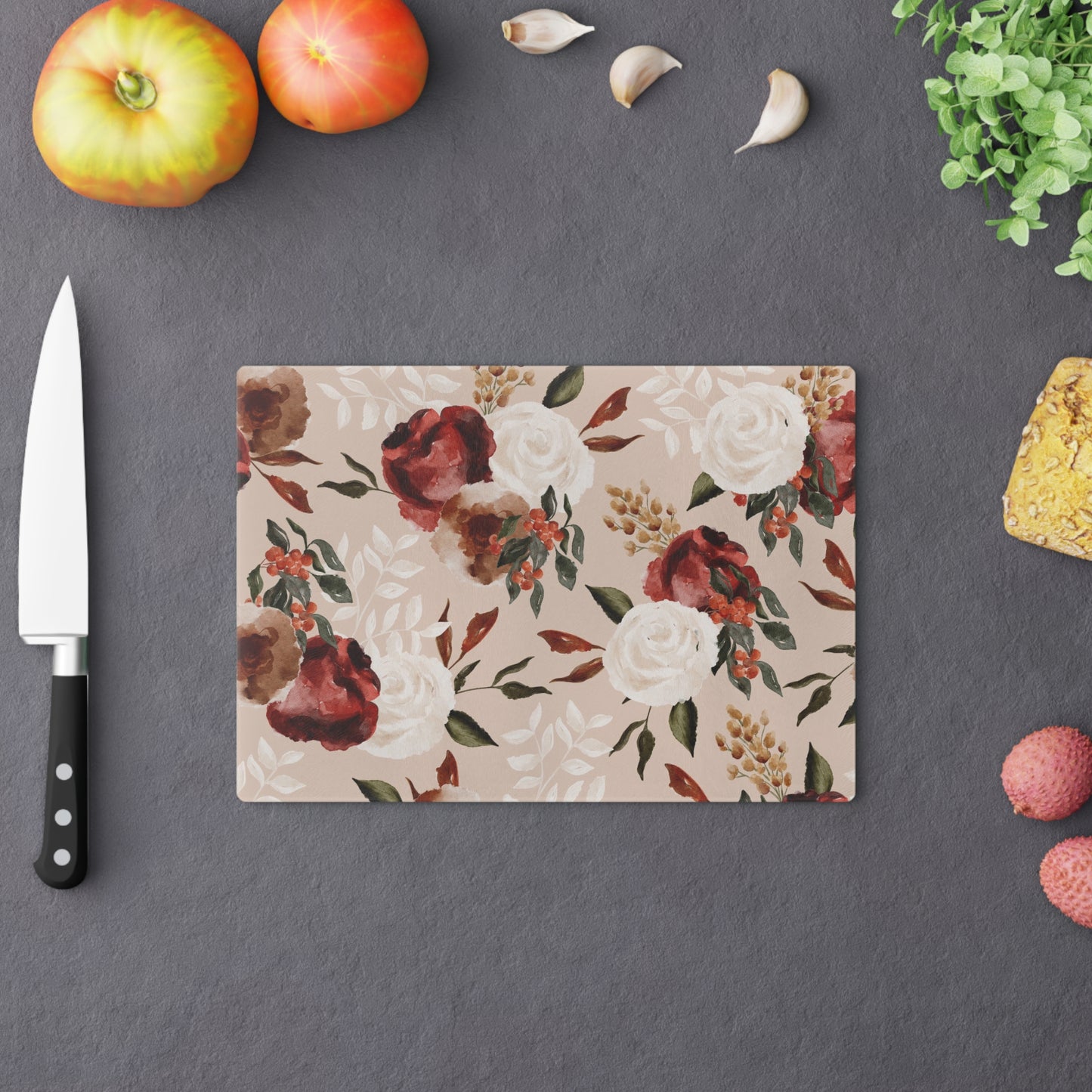 Fall Florals Cutting Board