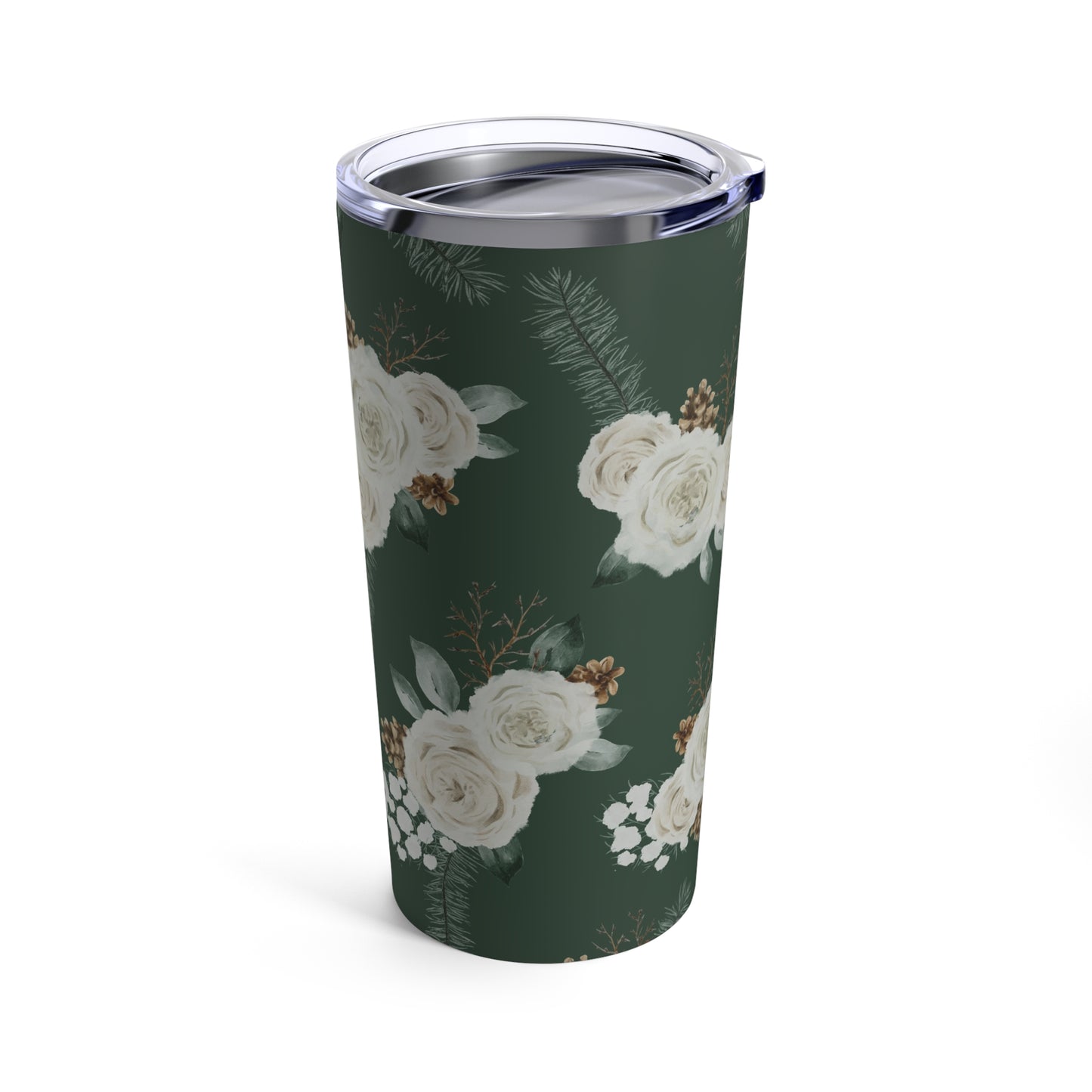 Evergreen Blooms Garden Tumbler 20oz