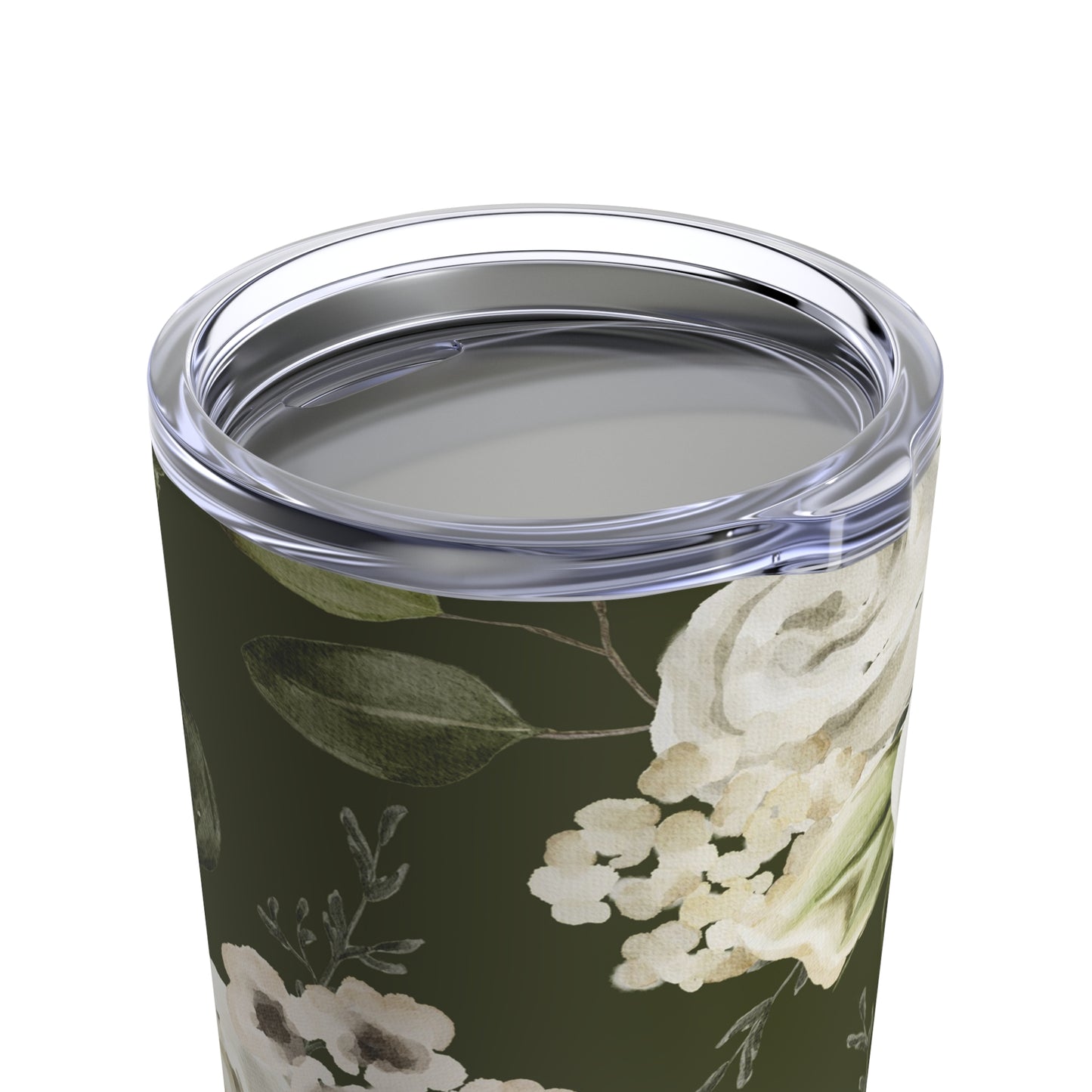 Spring Rose Deep Green Garden Tumbler 20oz