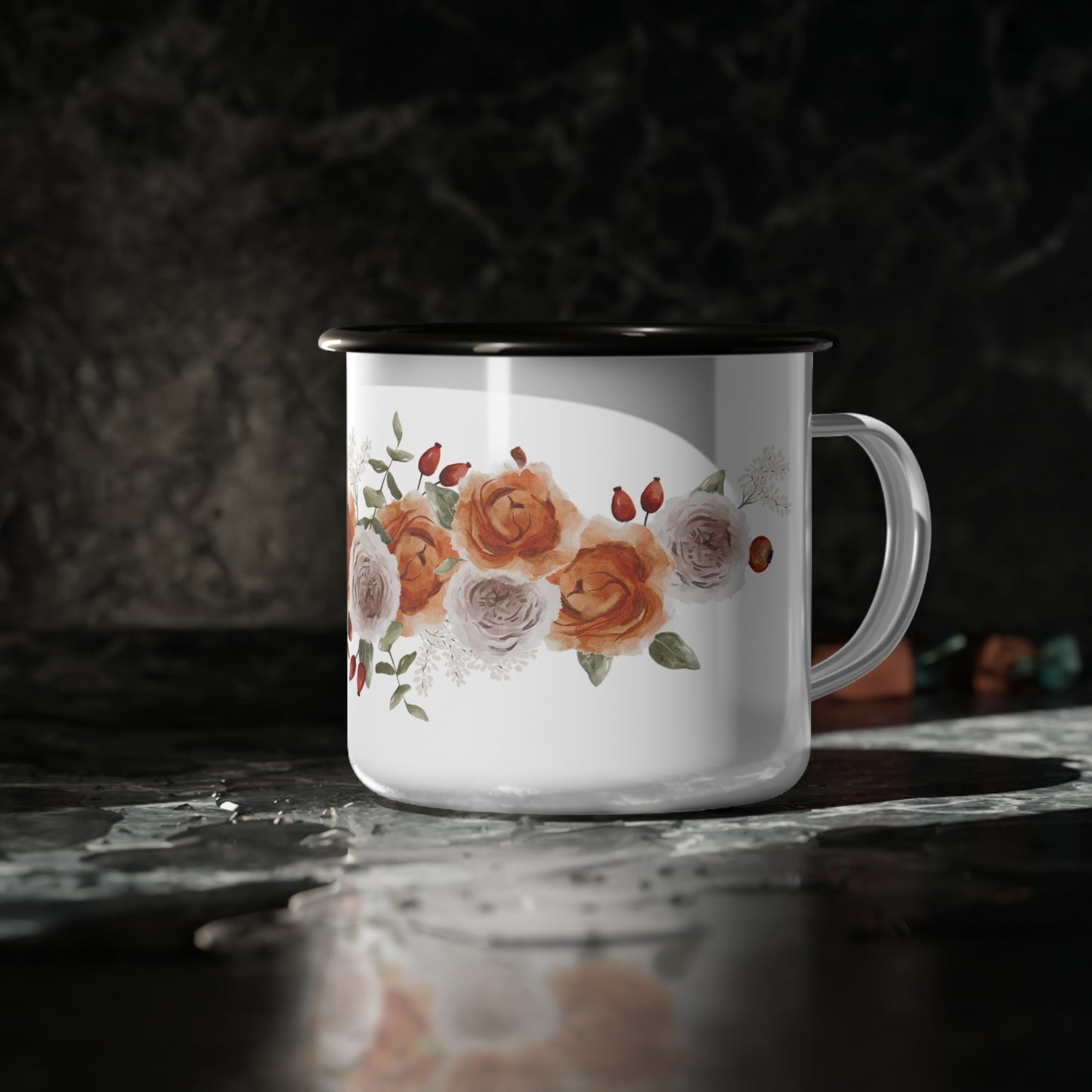 Autumn's Beauty Enamel Garden Mug