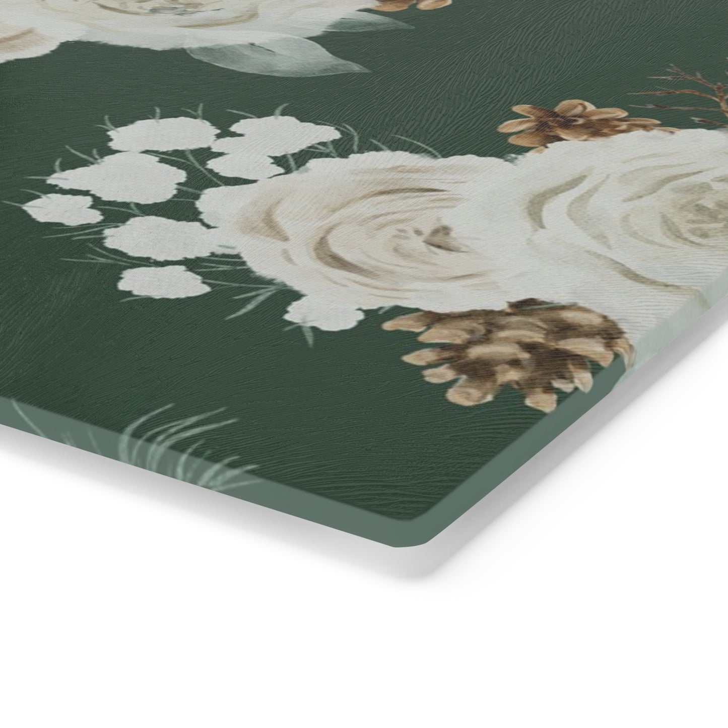 Evergreen Blooms Cutting Board