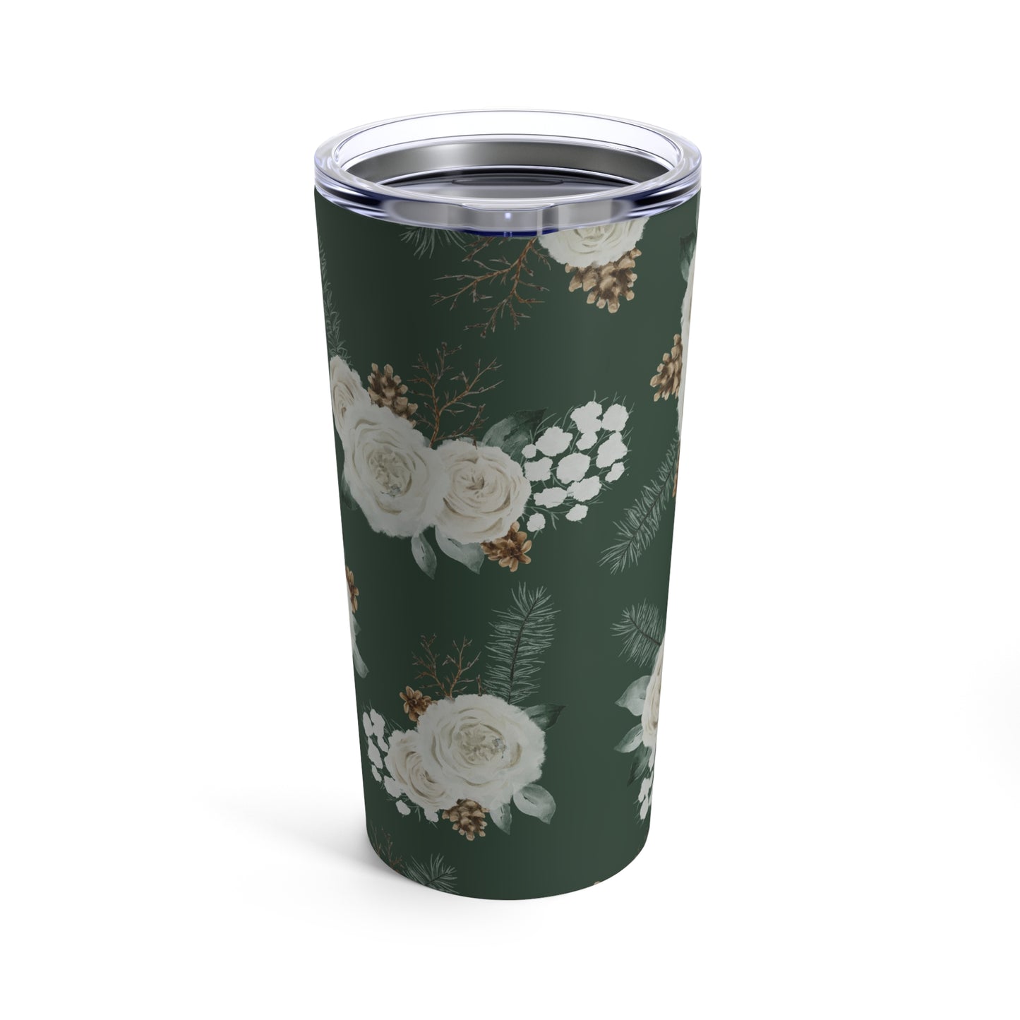 Evergreen Blooms Garden Tumbler 20oz