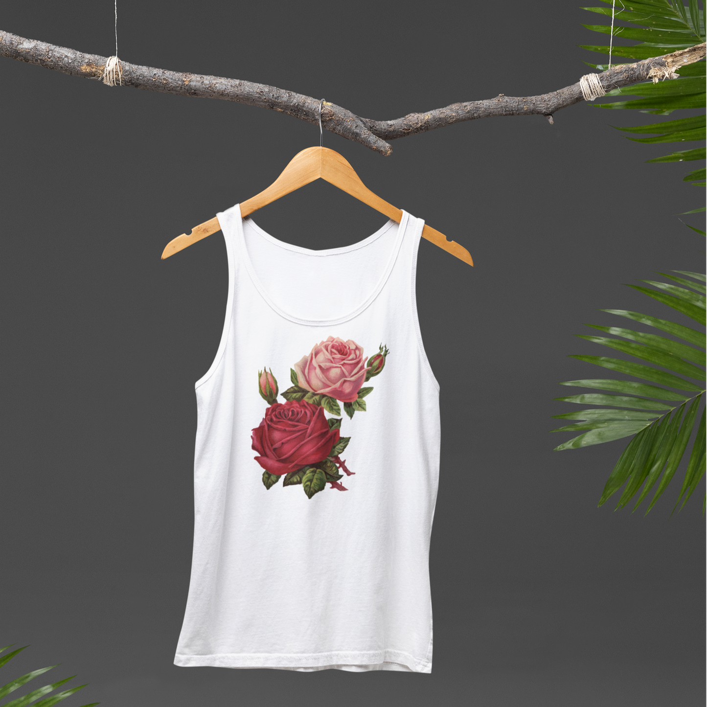 Vintage Roses Unisex Tank