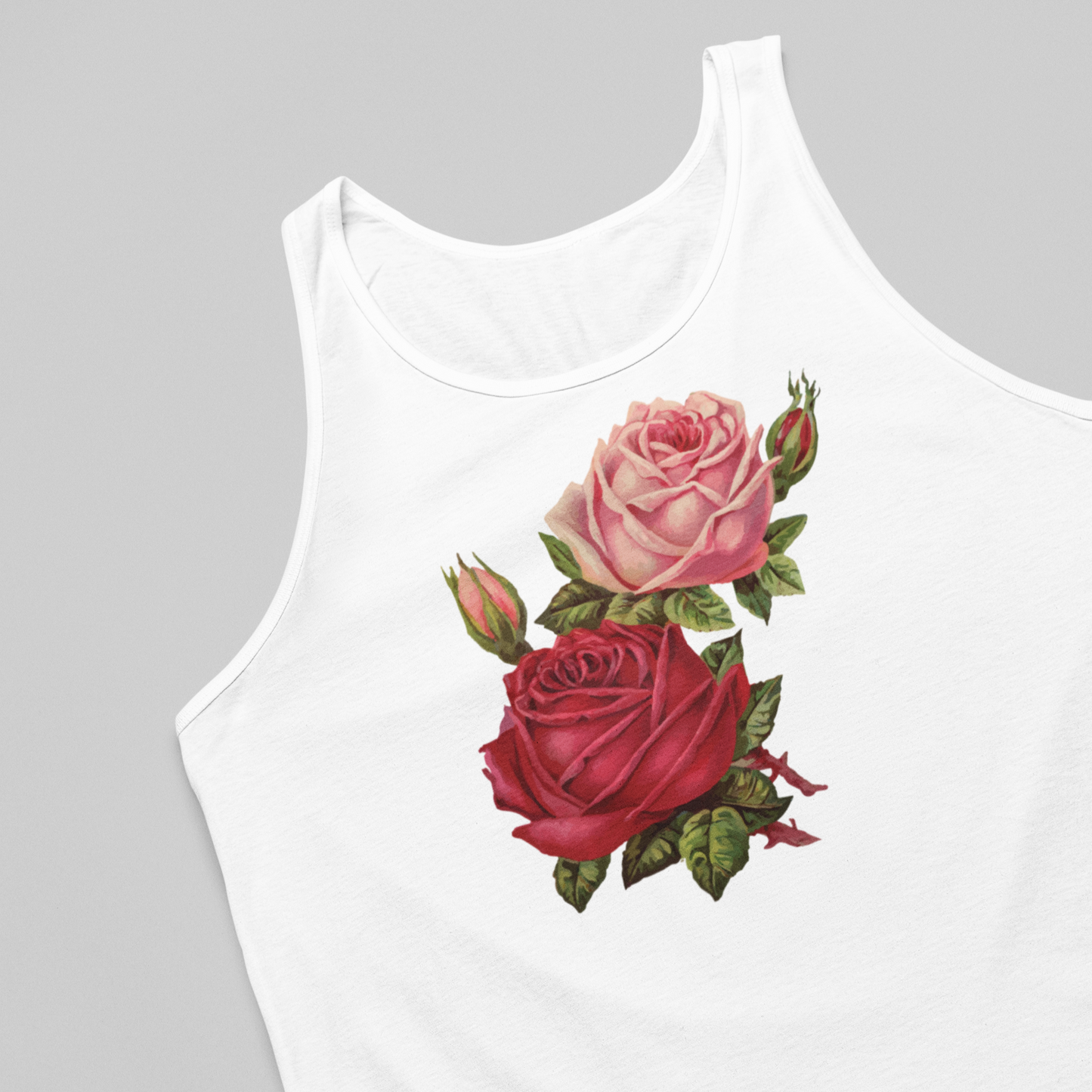 Vintage Roses Unisex Tank